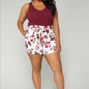 **NWOT** High waist tie shorts